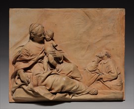 Rest on the Flight into Egypt, c. 1700-1710. Giuseppe Mazza (Italian, 1653-1741). Terracotta;