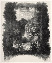First frontispiece for Fables and Fairy-Tales by Thierry-Faletans, 1868. Rodolphe Bresdin (French,