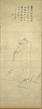 Bodhidharma Crossing the Yangzi on a Reed, 1300s. China, Yuan dynasty (1271-1368). Hanging scroll;