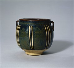Jar with Handles: Cizhou ware, 12th-13th Century. China, Henan or Hebei province, Jin dynasty