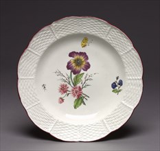 Plate (Assiette), c. 1757-60. Chantilly Porcelain Factory (French). Soft-paste porcelain with