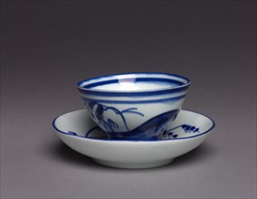 Cup and Saucer (Tasse et soucoupe), 1775-95. Chantilly Porcelain Factory (French). Hard-paste