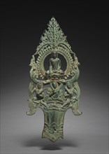 Portable icon of Shakyamuni Buddha in the Earth-touching gesture, late 1100s–early 1200s. Cambodia,