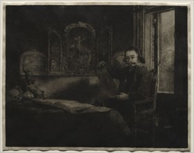 Abraham Francen, Apothecary, c. 1657. Rembrandt van Rijn (Dutch, 1606-1669). Etching, engraving and