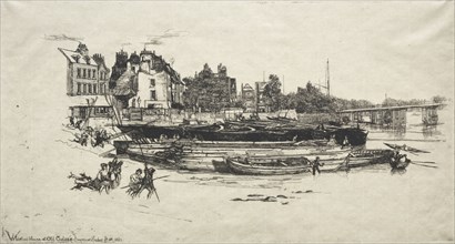 Whistler's House at Old Chelsea, 1863. Francis Seymour Haden (British, 1818-1910). Etching and