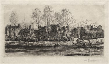 Amiens, the Banks of the Somme, 1907. Auguste Louis Lepère (French, 1849-1918). Etching
