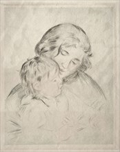 Mother and Child, 1896. Pierre-Auguste Renoir (French, 1841-1919). Etching