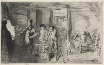 The Forge, 1862. James McNeill Whistler (American, 1834-1903). Etching and drypoint