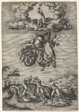 The Fall of Phaeton, c. 1545. Nicolas Beatrizet (French, 1515-after 1565), after Michelangelo