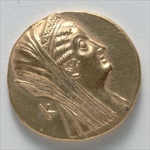 Octodrachm of Arsinoe II (obverse), 370-316 BC. Greece, Ptolemaic Dynasty, reign of Ptolemy V
