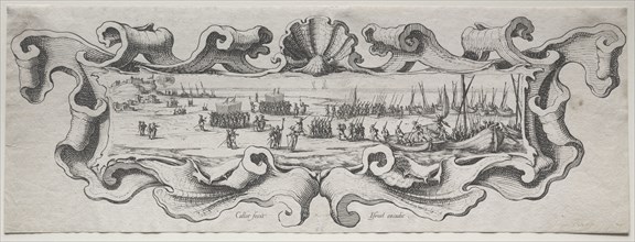 Le Débarquement des Troupes. Jacques Callot (French, 1592-1635). Etching