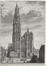 Antwerp Cathedral, 1649. Wenceslaus Hollar (Bohemian, 1607-1677). Etching