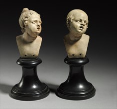 Bust Pair: Head of a Man and Head of a Woman, c. 1800. Italy, Naples(?), early 19th Century.
