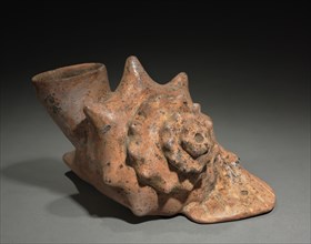 Conch Shell Trumpet Vessel, 200 BC-300. West Mexico, Colima, Comala style (200 BC-AD 300).