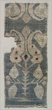 Two-faced Carpet Fragment, 1100s. Iran ?, Seljuk period, 12th century. Senna knot; overall: 39.3 x