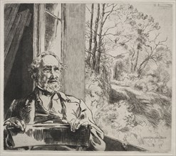 Meyer-Heine, c. 1872. Félix Bracquemond (French, 1833-1914), Alfred Cadart. Etching; sheet: 37 x 44