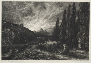The Early Plowman, before 1861. Samuel Palmer (British, 1805-1881). Etching