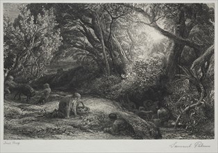 The Morning of Life, 1860-1861. Samuel Palmer (British, 1805-1881). Etching