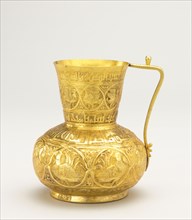 Jug, 900s. Iran or Iraq, Baghdad, Buyid Period, reign of Samsam al-Dawla (985-998 AD). Gold with