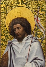 John the Baptist, c. 1410. Robert Campin (Netherlandish, 1375/79-1444). Oil on oak panel; framed: