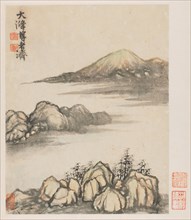 Reminiscences of Qinhuai River, 1642-1707. Shitao (Chinese, 1642-1707). Album leaf, ink and color