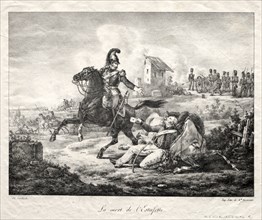 The Death of the Courier. Edouard Swebach (French, 1800-1870). Lithograph