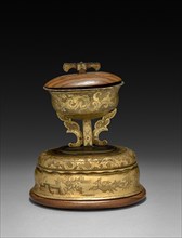 Incense Burner (?), 1185-1333. Japan, Kamakura Period (1185-1333). Gilt bronze; base: 10 cm (3