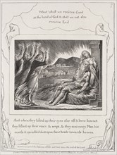 The Book of Job:  Pl. 7, And when they had lifted up their eyes, 1825. William Blake (British,