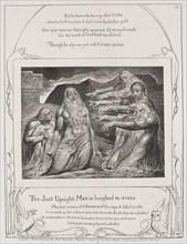 The Book of Job:  Pl. 10,  The just upright man is laughted to scorn, 1825. William Blake (British,