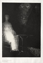 La Maison hantée:  I Saw the Vaporous Outline of a Human Woman, 1896. Odilon Redon (French,