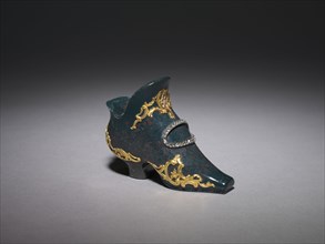 Miniature Shoe, before 1903. Attributed to Mikhail Evlampievich Perkhin (Russian, 1860-1903), firm