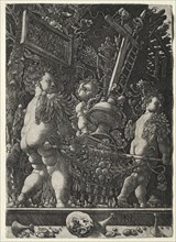 Angels Carrying the Emblems of the Passion, 1533. Master H. L. (German). Engraving
