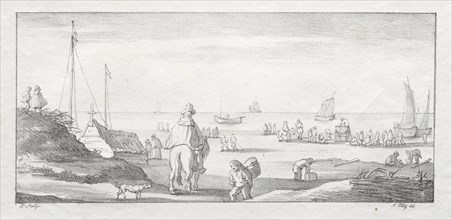 Along a Dutch Shore, 1811-1816. Ferdinand I Piloty (German, 1786-1844), after Pieter Molyn (Dutch,