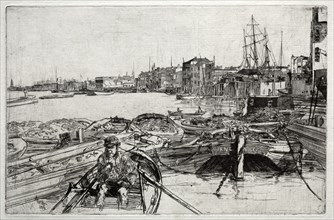 The Pool, 1859. James McNeill Whistler (American, 1834-1903). Etching; sheet: 34.3 x 25.6 cm (13