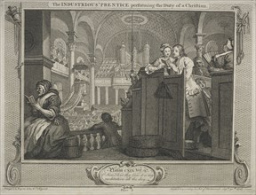 Industry and Idleness: The Industrious Prentice Performing the Duty of a Christian, 1747. William