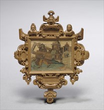 Mirror Frame, mid 1500s. Germany, 16th century. Boxwood with various inlaid stained wood; overall: