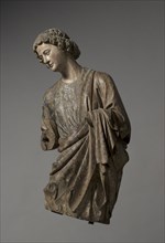 Angel, c. 1250. France, vicinity of Reims, 13th century. Walnut with traces of gilding and