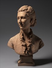 Bust of a Lady, c. 1875. Jules Dalou (French, 1838-1902). Terracotta; overall: 64.1 cm (25 1/4 in.)
