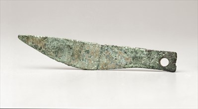 Miniature Sword, 500-450 BC. Italy, Etruscan, 5th century. Bronze; overall: 8.7 cm (3 7/16 in.).