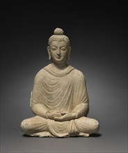 Seated Buddha, c. 300s. Afghanistan, Gandhara, Hadda, late Kushan Period (1st century-320). Stucco;