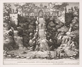 Veduta della Cascata Sotto L'Organo nel Piano del Giardino. Giovanni Francesco Venturini (Italian,