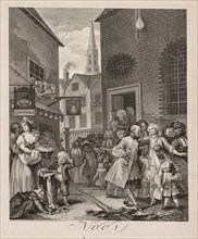 The Four Times of Day:  Noon, 1738. William Hogarth (British, 1697-1764). Engraving