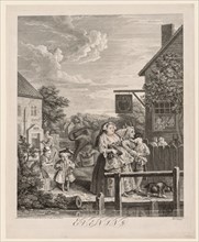 The Four Times of Day:  Evening, 1738. William Hogarth (British, 1697-1764). Engraving