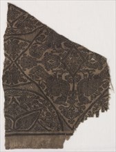 Fragment, 1420-1955. Iran or Iraq ?, 15th-20th century. Compound twill weave, silk; overall: 20.2 x