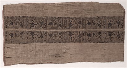 Fragment, 900s. Iran, Buyid period, 10th century. Lampas weave (inscription) on compound tabby