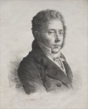 Receuil d'essais lithographiques:  Portrait of M. Coupin de La Couperie, 1816. Anne-Louis Girodet