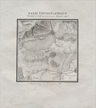 Receuil d'essais lithographiques:  Essai topographique, 1816. Darmet (French). Lithograph; overall: