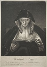 Rembrandt's Mother. James McArdell (British, 1728/29-1765). Mezzotint