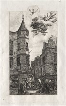 Etchings of Paris:  Tourelle, rue de l'Ecole de Médicine, 1861. Charles Meryon (French, 1821-1868).