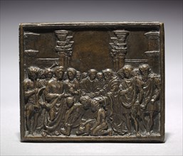 The Sacrifice of a Swine, c. 1520. Andrea Riccio (Italian, c. 1470-1532). Bronze; overall: 7.7 x 9